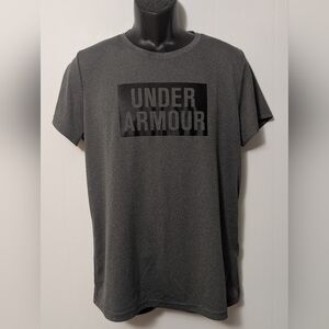 Men's Under Armour Heat Gear Loose Fit Gray T-Shirt Size XL